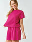 Trena Ribbed Classic Tee & Shorts Set