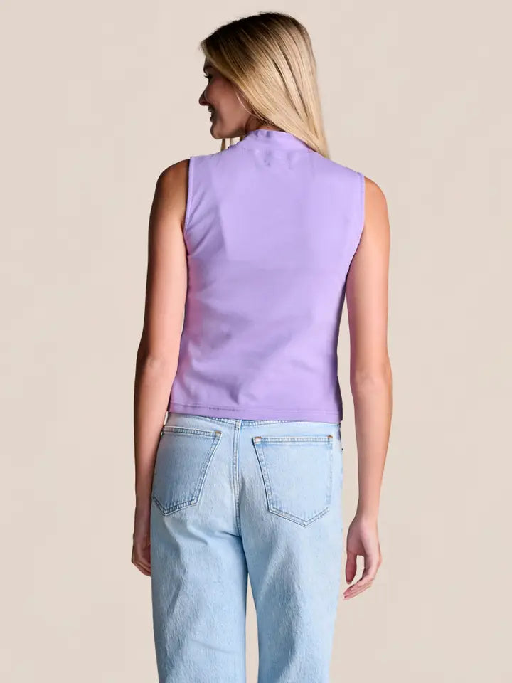 The Lineup Mock Neck Tank