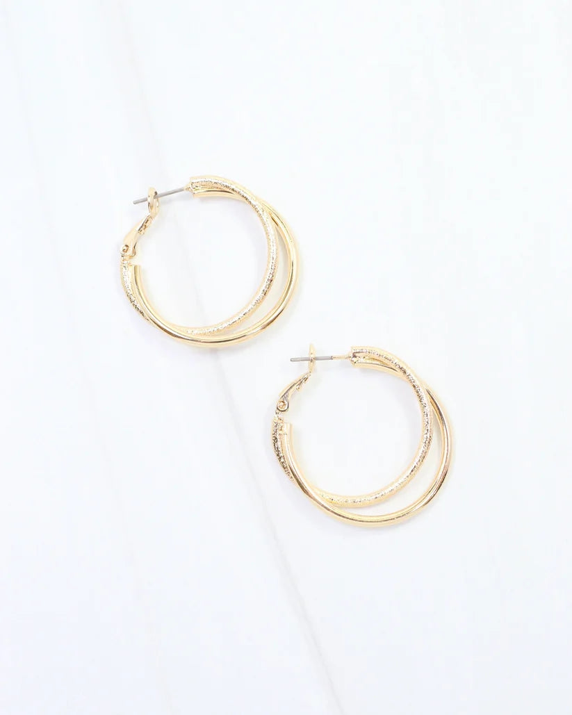Lisa Double Hoop Earring