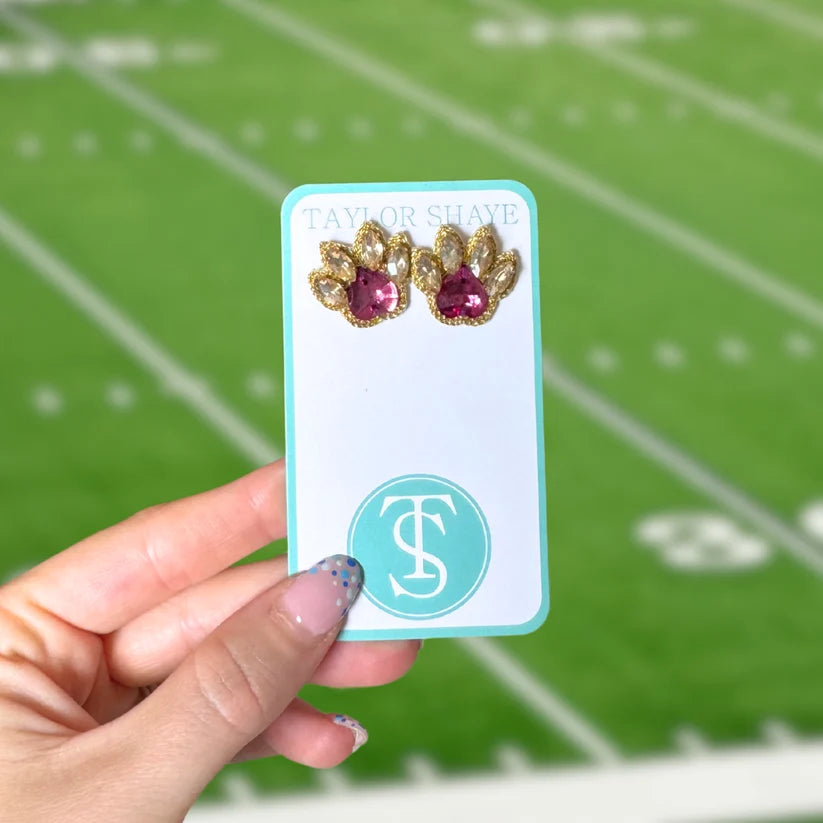 Love Tiger Paw Studs