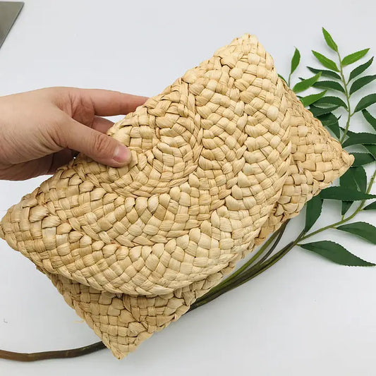 Beachy Woven Clutch