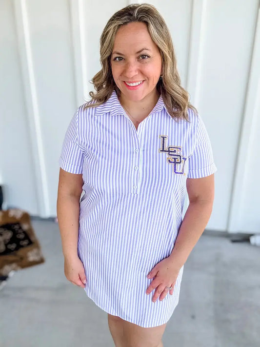 Staple Striped Logo Dress