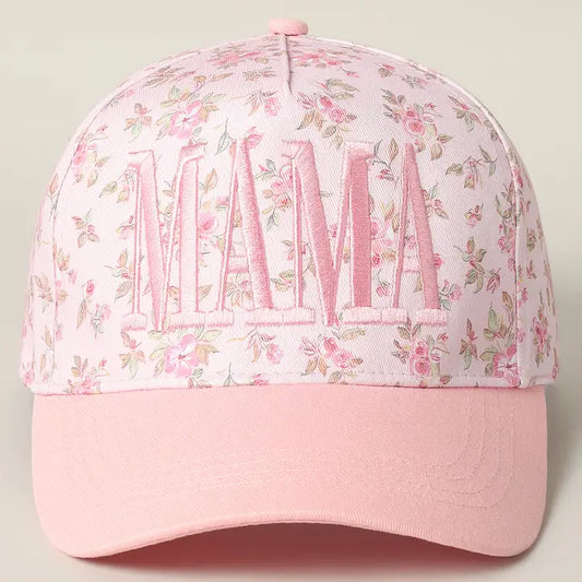 Mama Floral Embroidered Hat