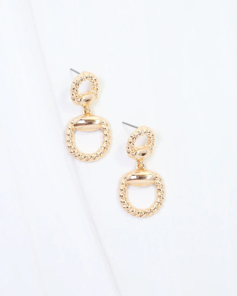 Martha Braided Horsebit Earrings