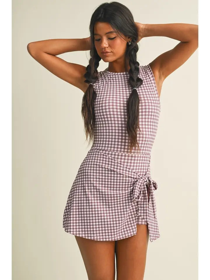 Gingham Active Dress