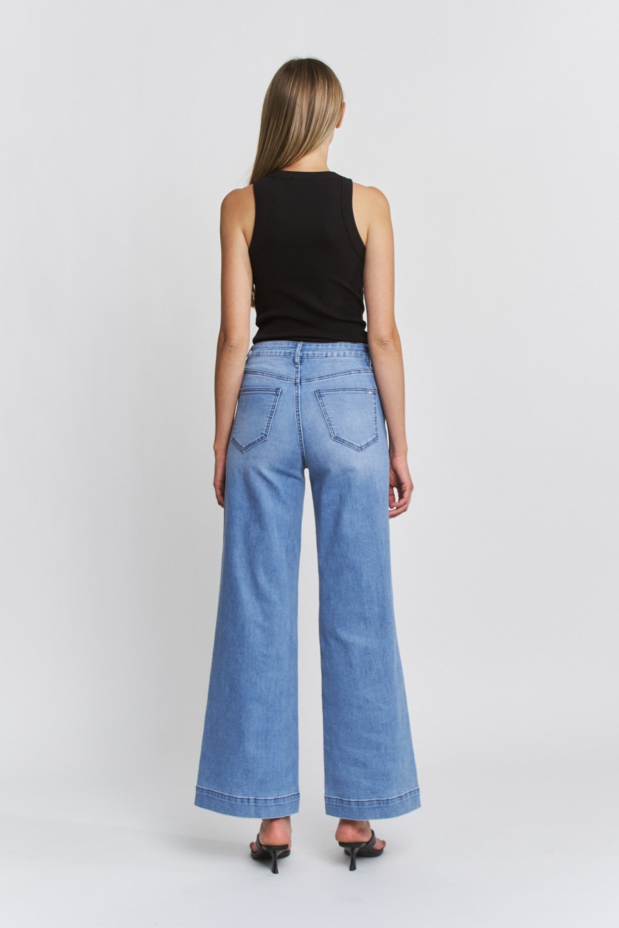 Trouser Hem Wide Leg Denim