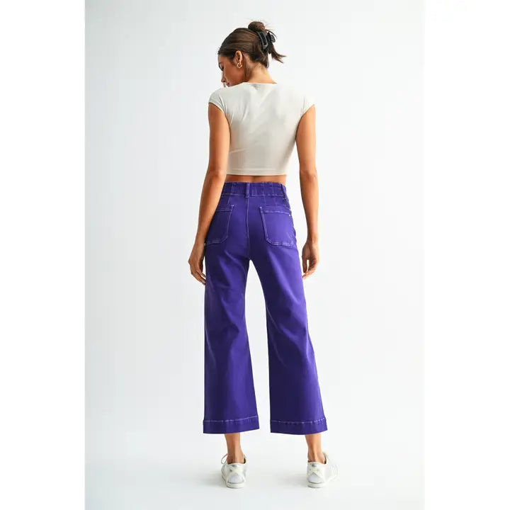 Winnie Wide Leg Cropped Jeans