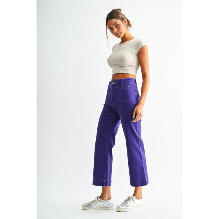 Winnie Wide Leg Cropped Jeans