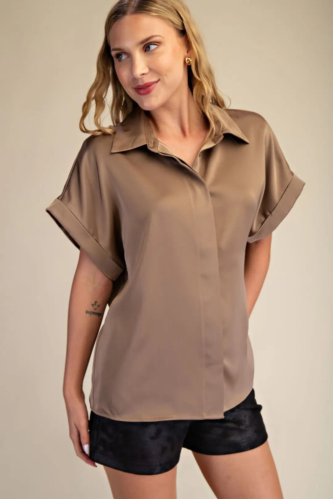 Collar Neck Button Down
