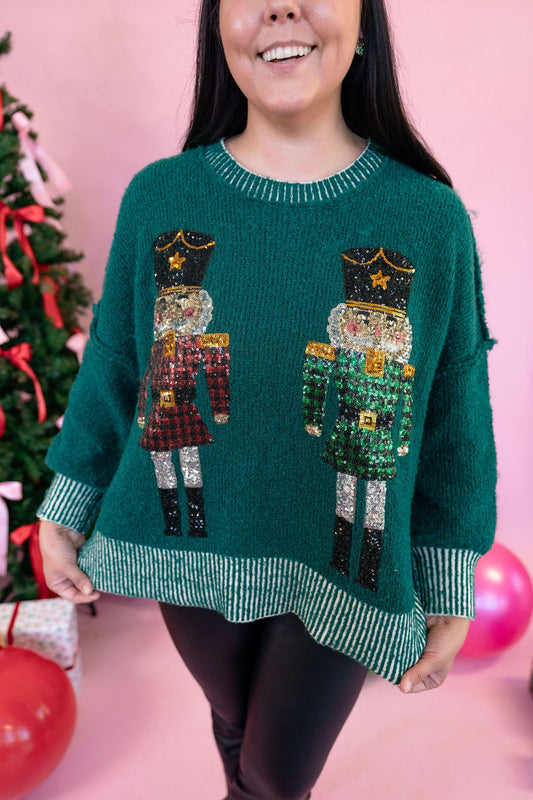 holiday sweater, christmas sweater, nutcracker sweater, long sleeve holiday sweater