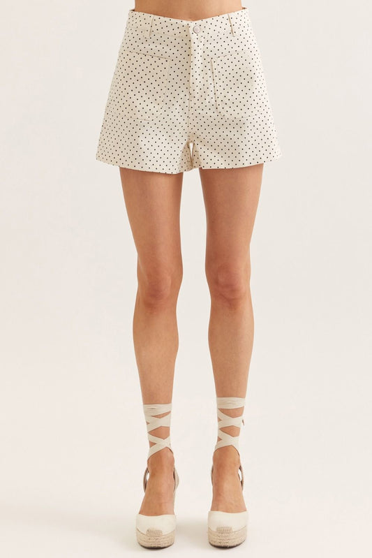 Brenna Polka Dot High Waist Shorts