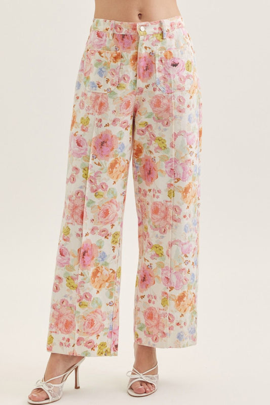 Brooklyn Wide Leg Floral Pants
