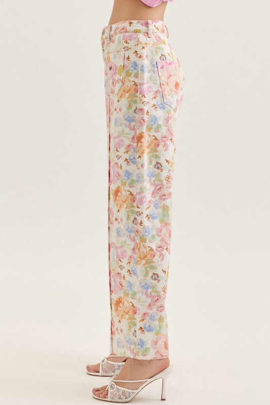 Brooklyn Wide Leg Floral Pants