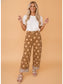 Polka Dot Folded Hem Jeans