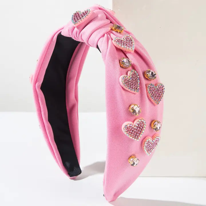 Diamond Heart Headband
