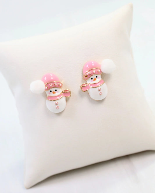 Snowman Stud Earrings