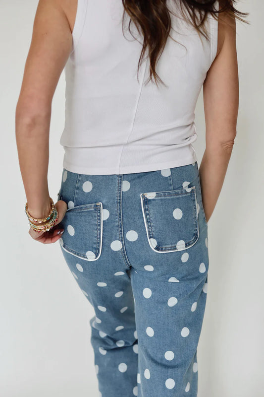 Daisy Denim Polka Dot Jeans