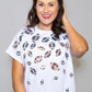 Shanna Sequin Scattered Football Tee