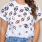 Shanna Sequin Scattered Football Tee