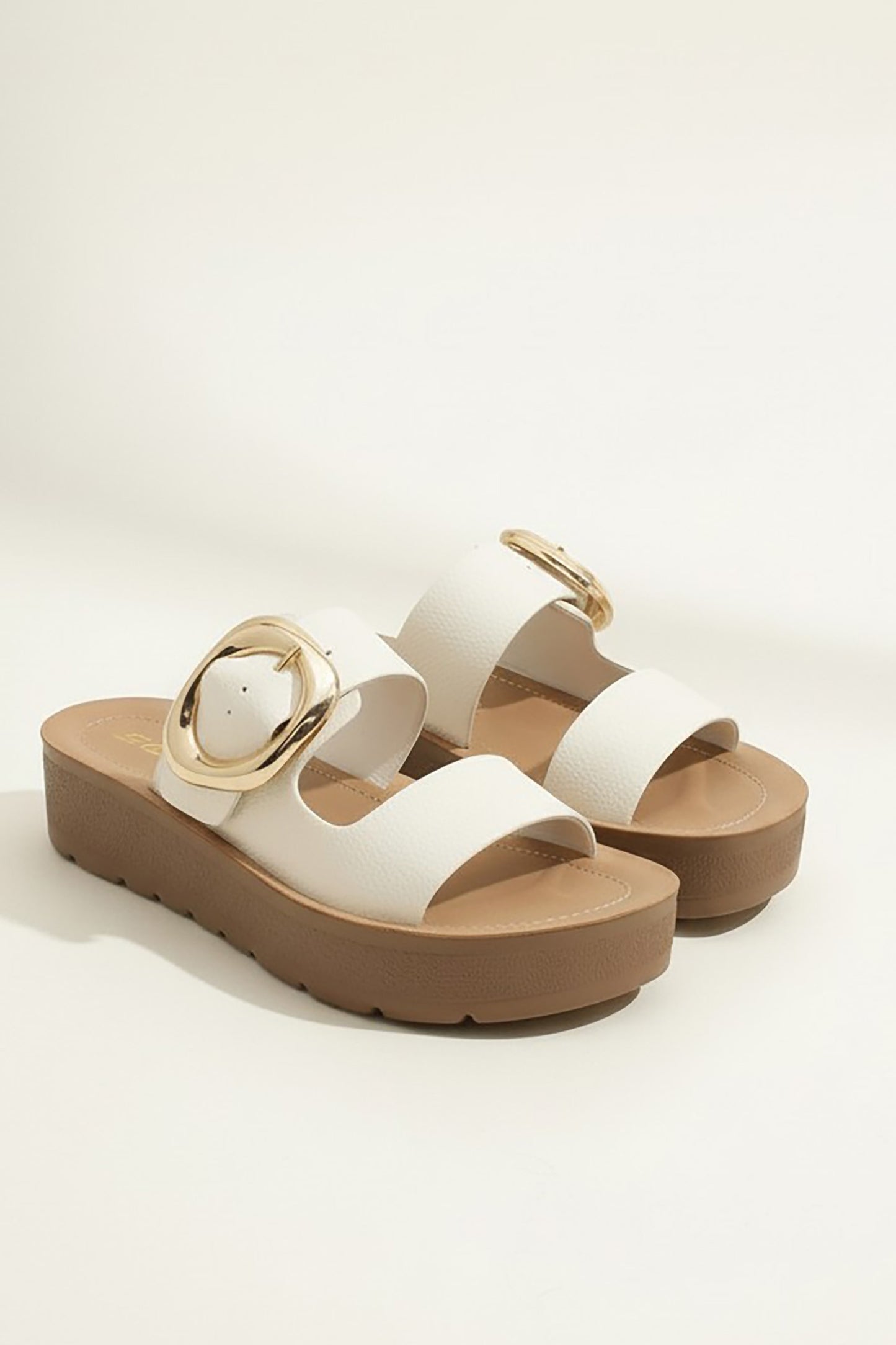 Shance Platform Buckle Sandals