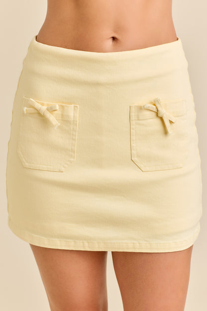 Denim Mini Skort