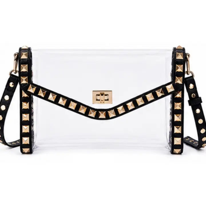 Sloane Stud Crossbody Clear Bag