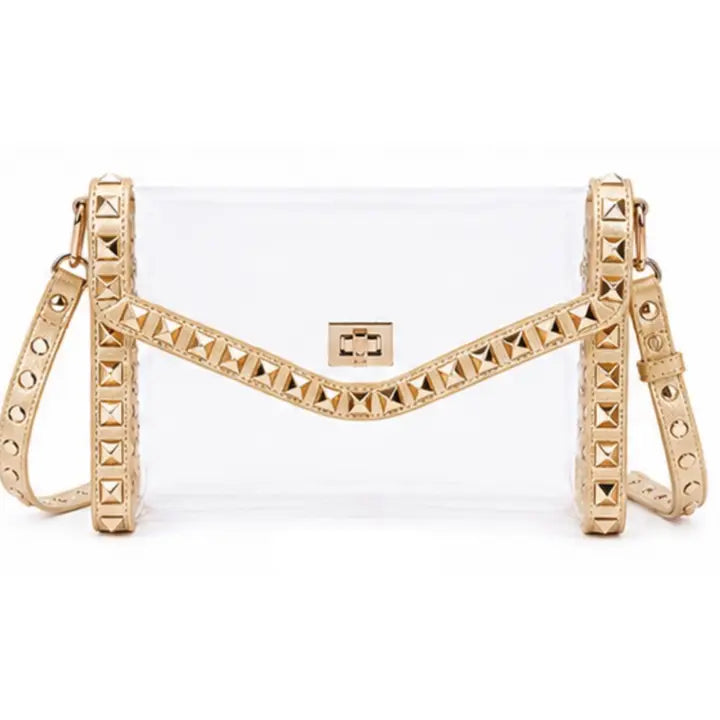 Sloane Stud Crossbody Clear Bag