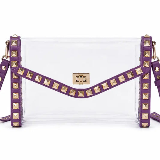 Sloane Stud Crossbody Clear Bag