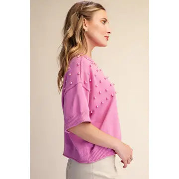Holly Pearl Embellished Sweater