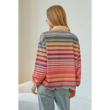 Celestine Striped Top