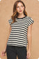 Camille Chain Striped Top