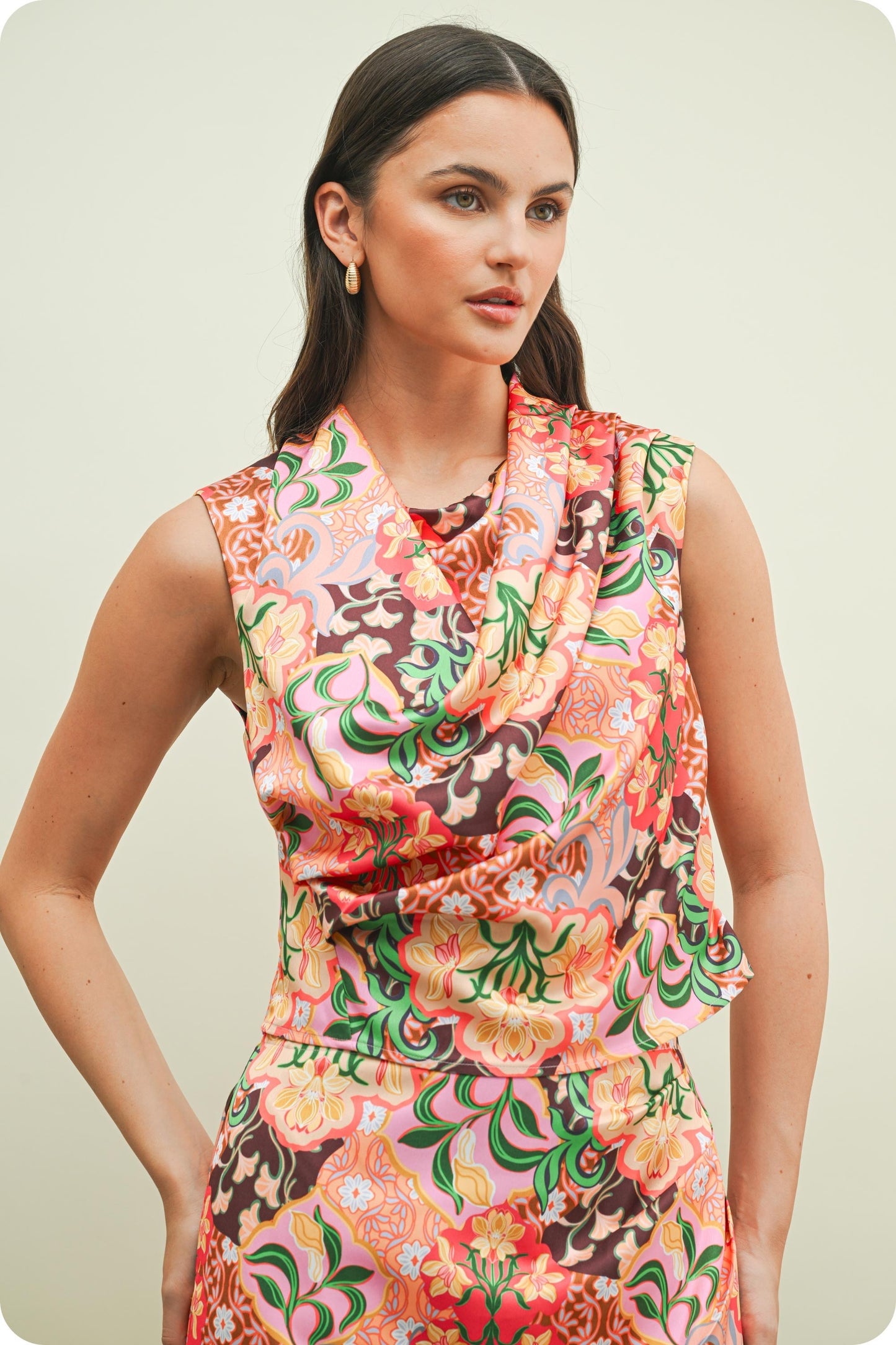 Garden Party Draped Top