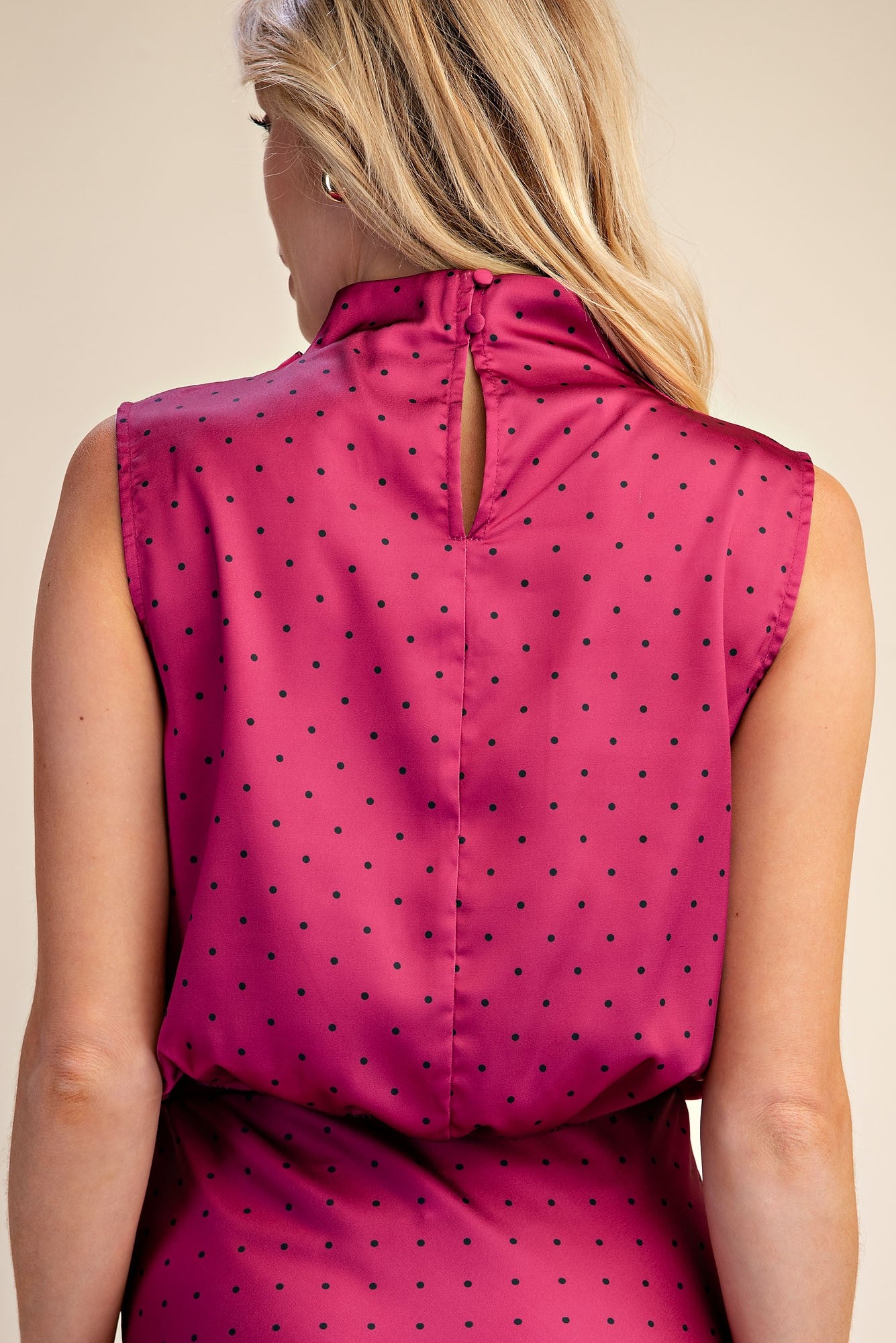 Posie Polka Dot Satin Set