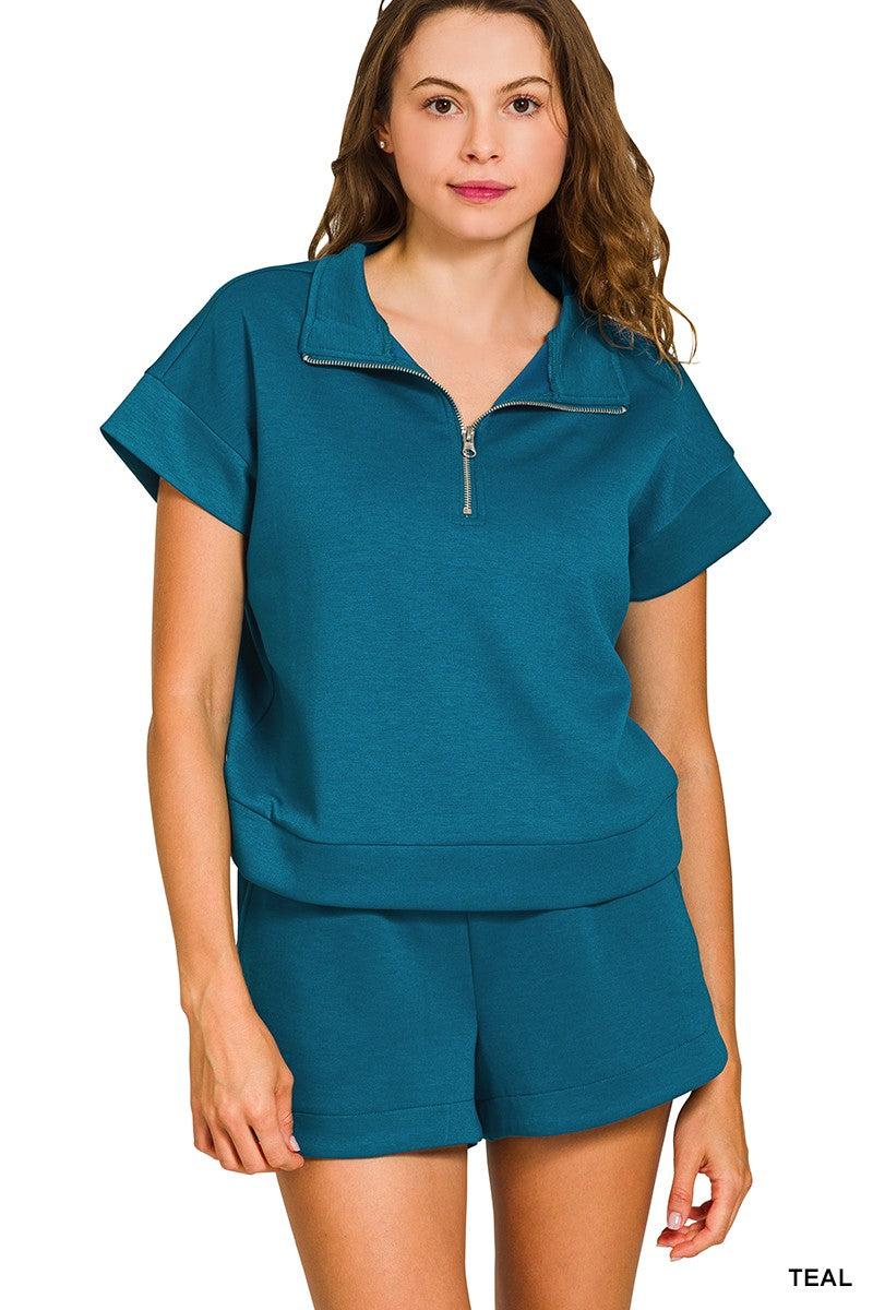 Scuba High Neck Zip Set