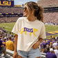 Purple & Gold Tigers Boxy Tee