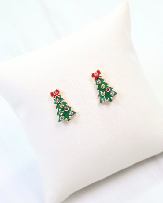 Christmas Tree Stud Earrings