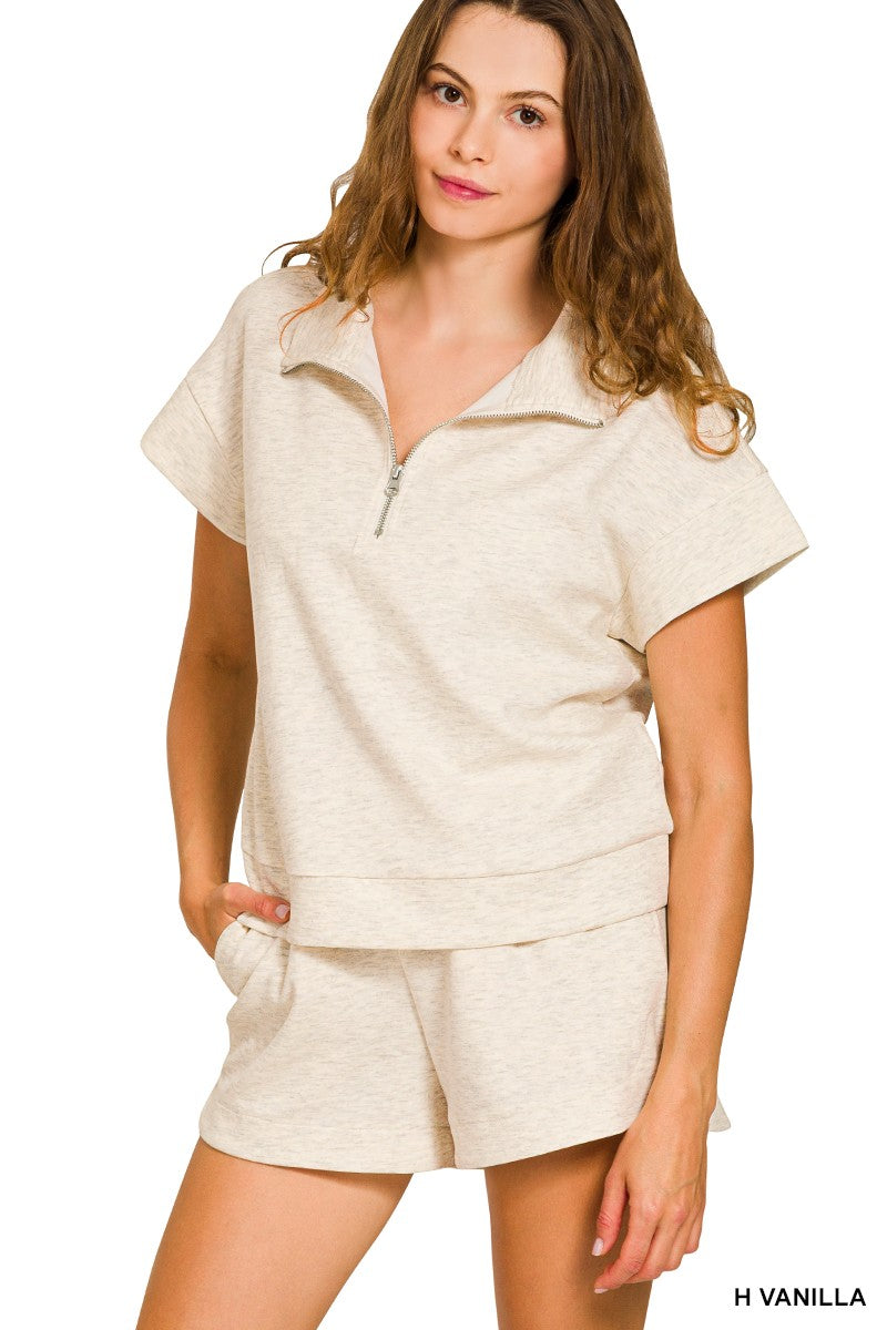 Scuba High Neck Zip Set