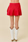 skirt, skort, holiday bottoms, women, christmas bottoms, skort, denim skort