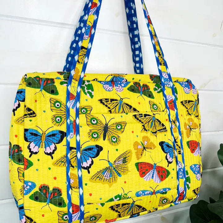 Quilted Duffle Weekender Bag